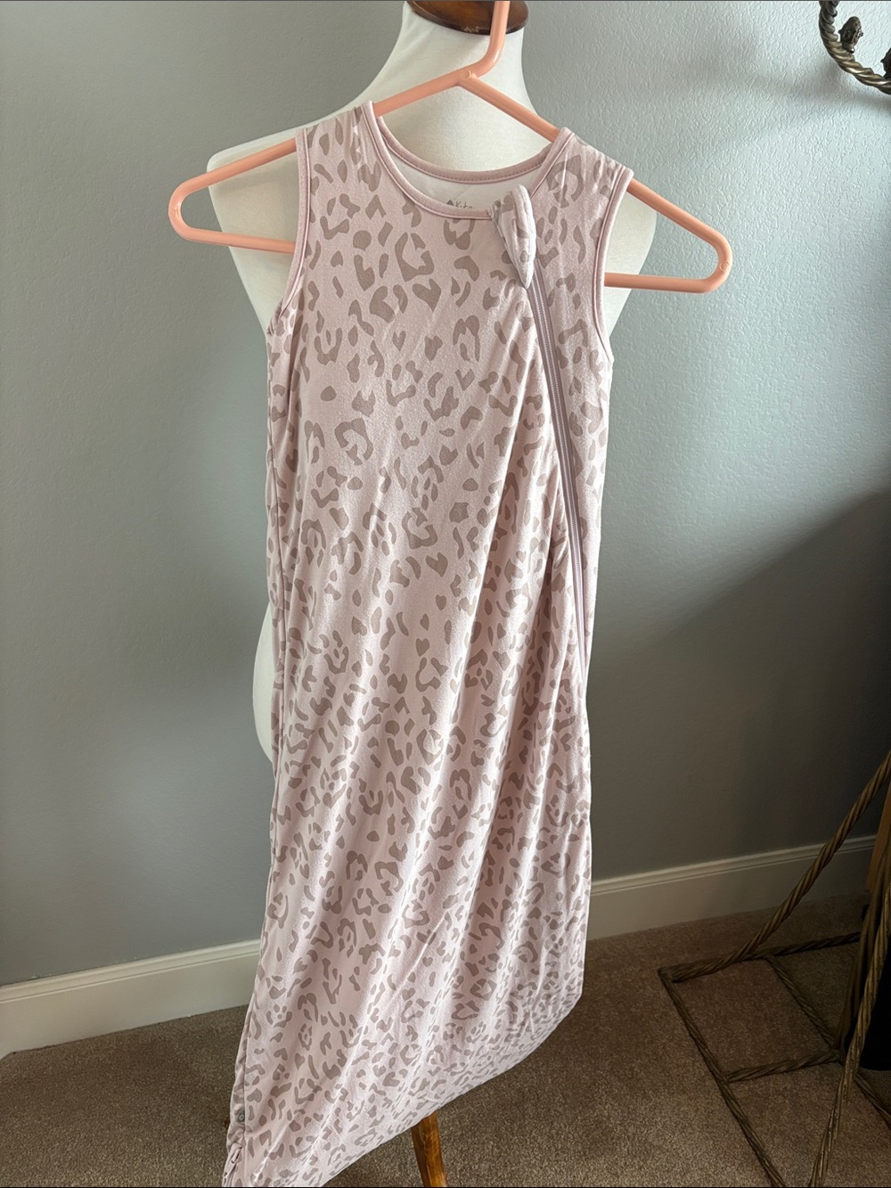 Kyte BABY Sleeveless Sleep Sack in Blush Leopard